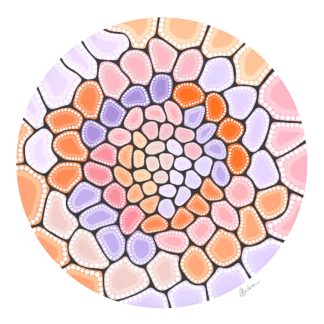 Burrul Gi Gi, Wuuri | Copyright Leah Brideson | Acrylic on canvas 2019