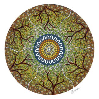 Fall | Copyright Leah Brideson | Acrylic on canvas 2019