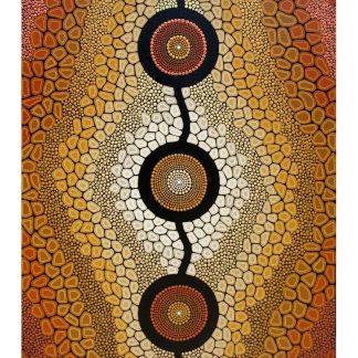 She sings to me from the dreaming | Copyright Leah Brideson | Acrylic on canvas 2018