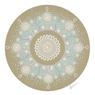 Snowflake | Copyright Leah Brideson | Acrylic on canvas 2019