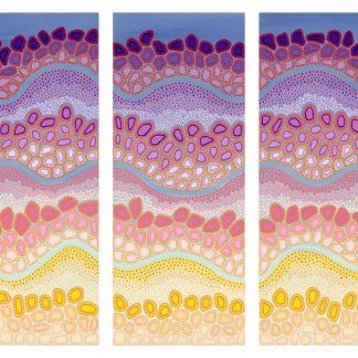 Sunset Illuminated | Copyright Leah Brideson | Acrylic on canvas 2019