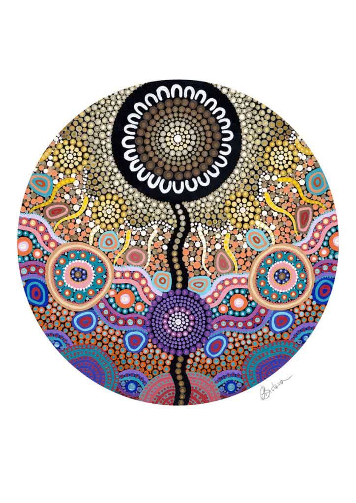 Woman Celebration Life Daughter | Copyright Leah Brideson | Acrylic on canvas 2018